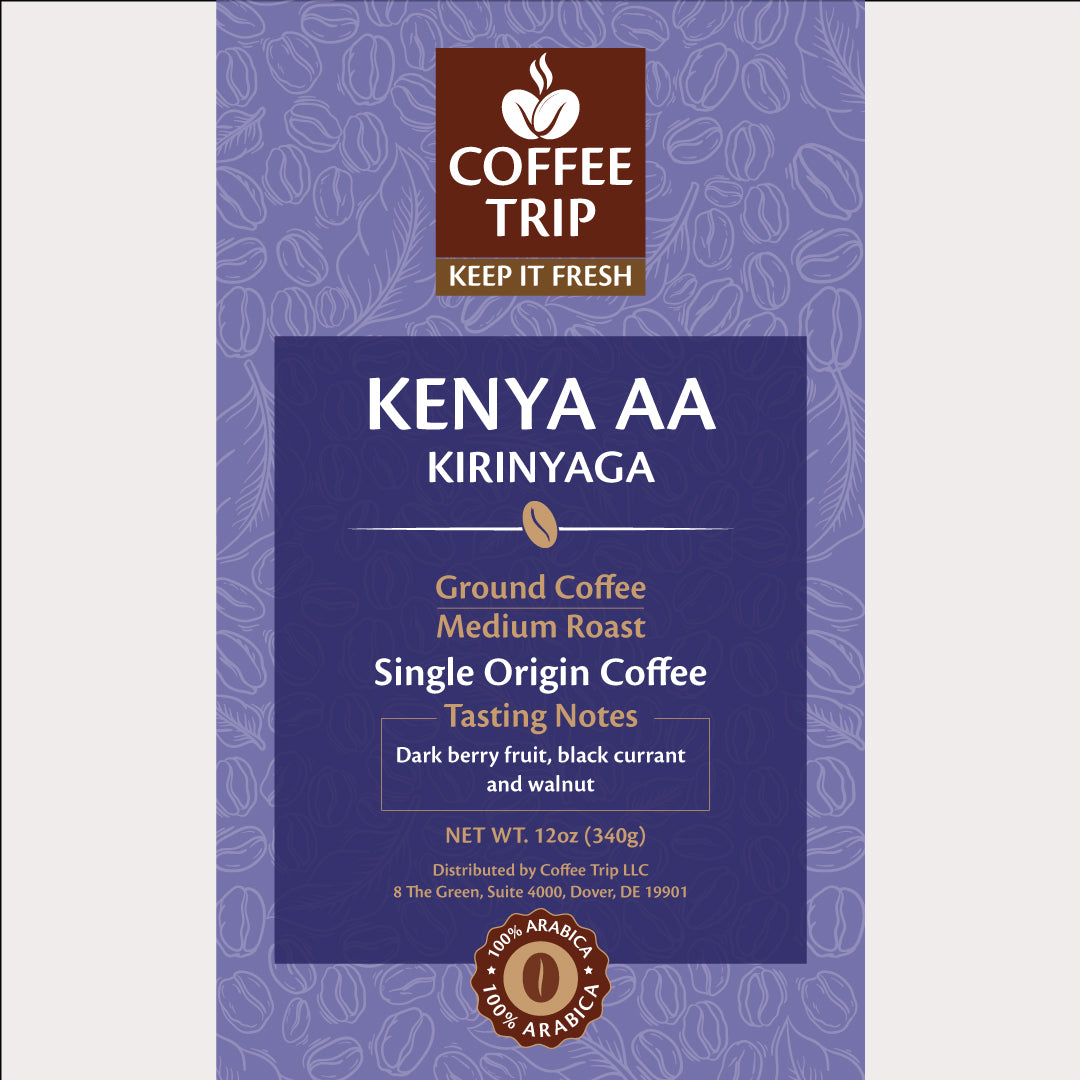 KENYA AA Kirinyaga, Ground coffee, Dark roast