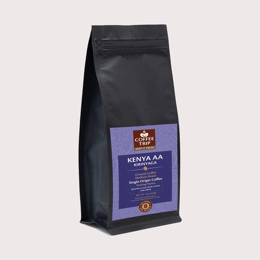 KENYA AA Kirinyaga, Ground coffee, Dark roast